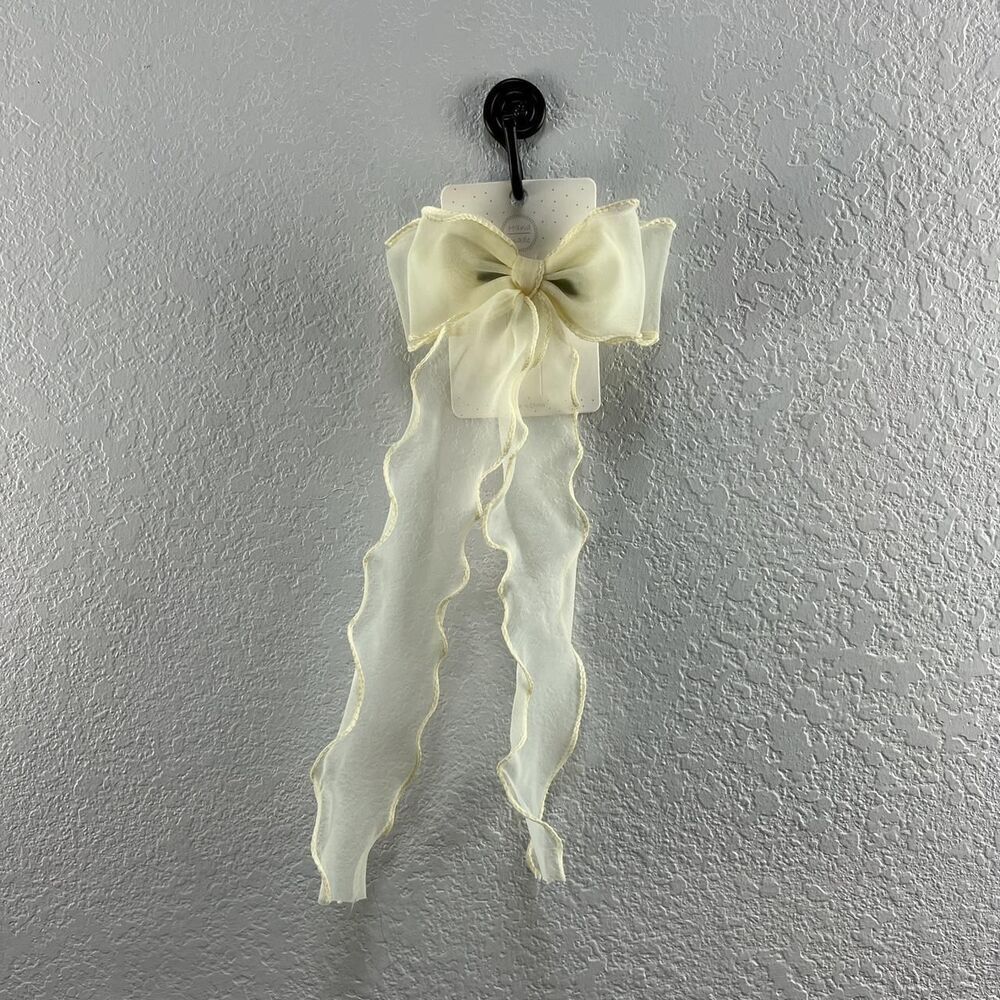 Unbranded Women's Cream and White Hair-accessories